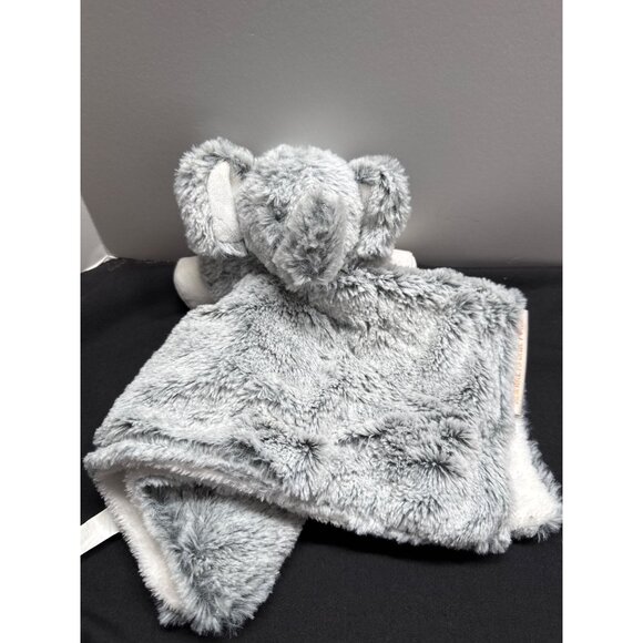 Soft Plush Elephant Baby Lovey Security Blanket By Blankets & Beyond Frosted Gra - Picture 1 of 11